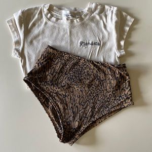 INDAH bottoms/ the 🐝 and 🦊 tee